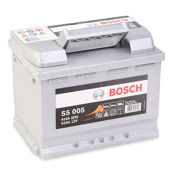 BATTERIE BOSCH S5 63AH, 610A, S50050 L2