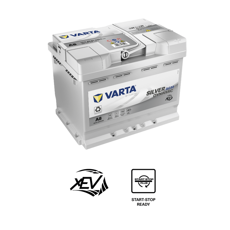 BATTERIE VARTA - Silver Dynamic AGM A8 L2 60 Ah 680A – Batterie