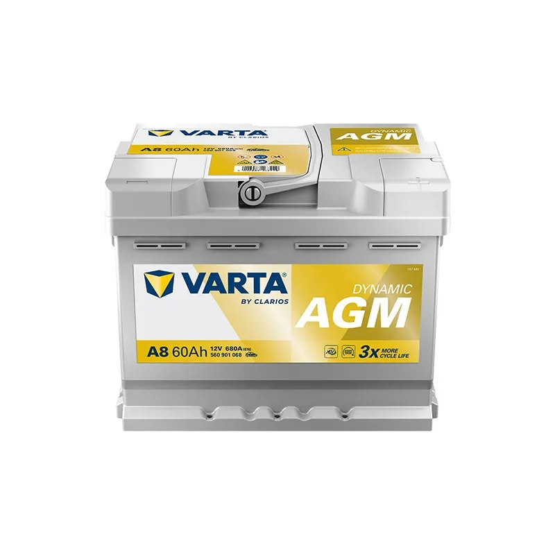 BATTERIE VARTA A8 Dynamic AGM START-STOP 12V 60Ah 560901068