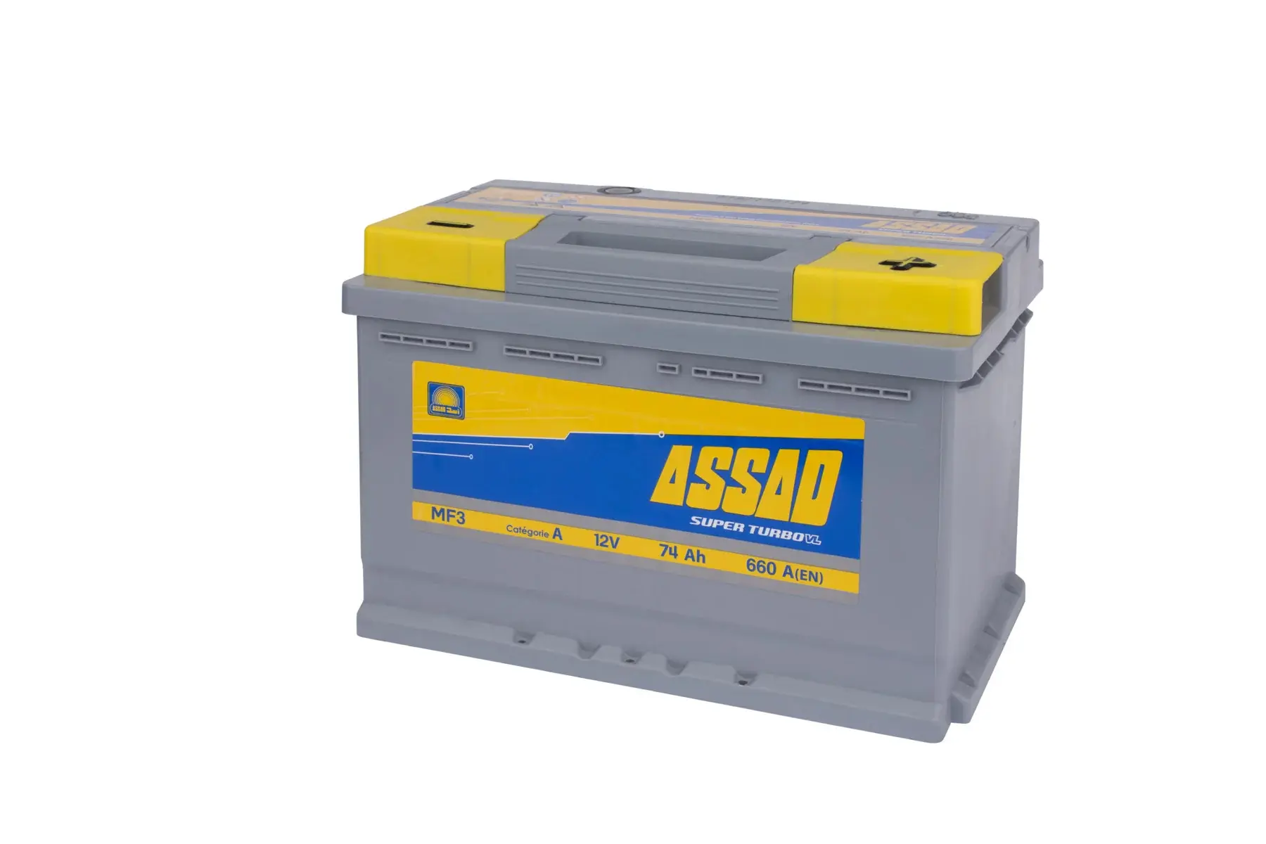 BATTERIE ASSAD SUPER TURBO TRUCK 660A, 74AH, MF3 D/G