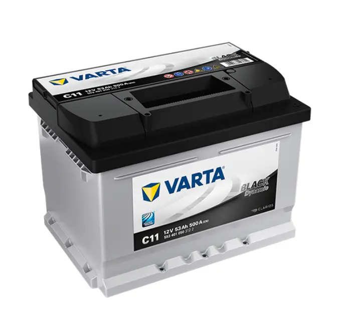 BATTERIE VARTA BLACK DYNAMIC 500A, 53AH, 5534010503122 C11 L2 B