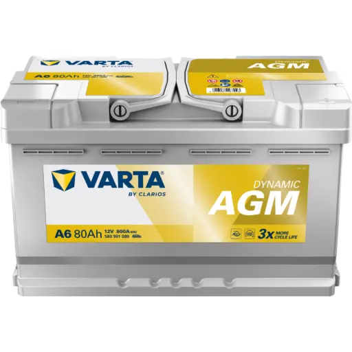 VARTA silver dynamic A6 AGM 80ah 800A