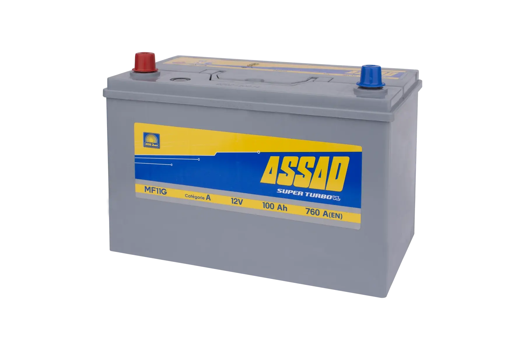 BATTERIE ASSAD SUPER TURBO TRUCK 760A, 100AH, MF11 D/G 